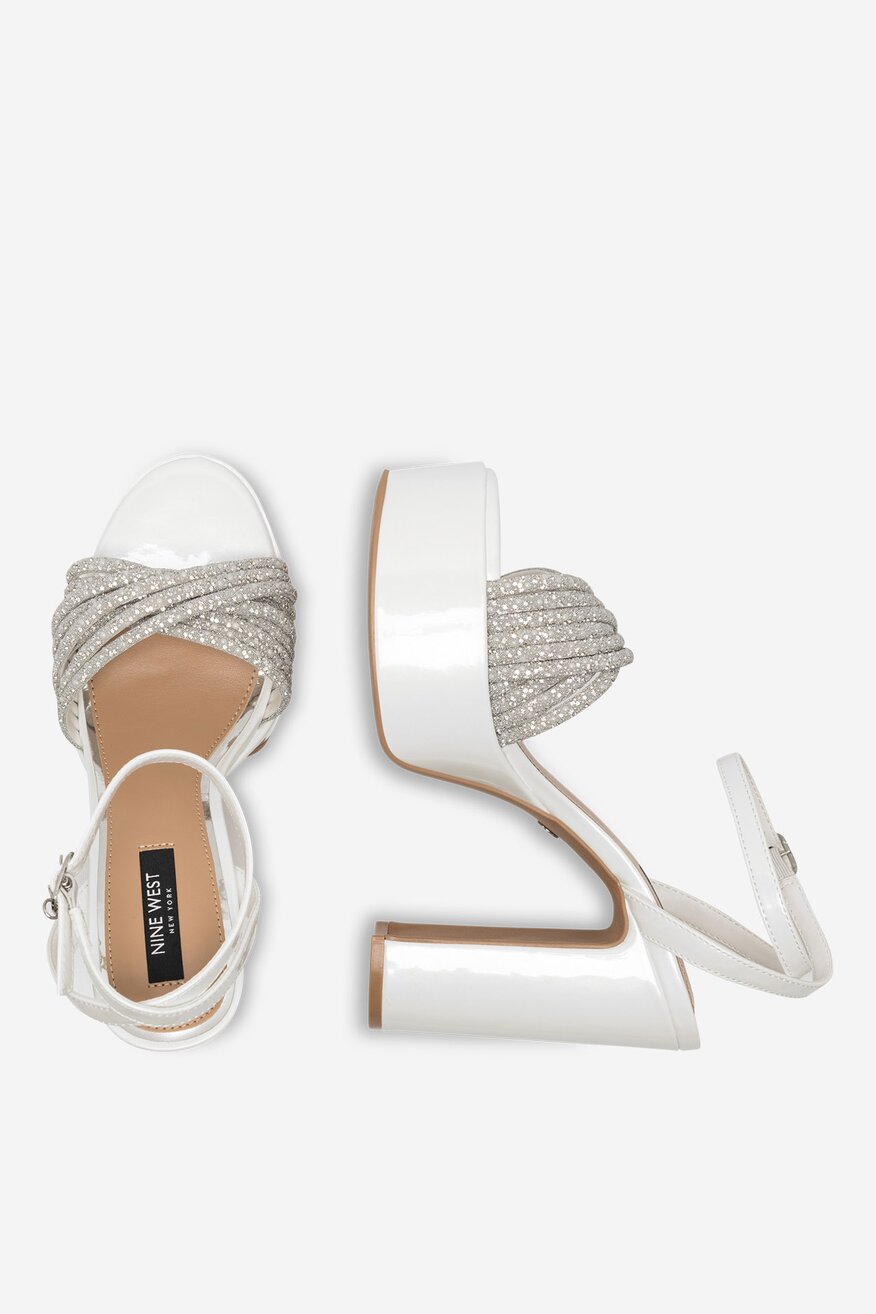 Sandály NINE WEST BÍLÁ - 5905588592624