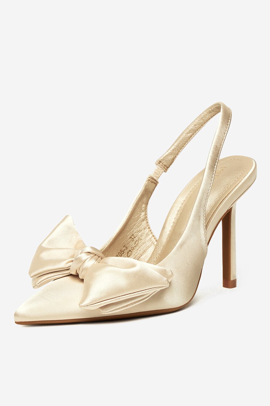 Pantofi cu toc DeeZee BEJ - 5906751152850