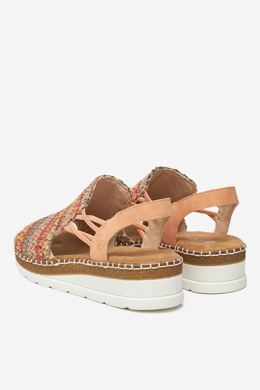 
                Rieker - Sandały na koturnie - 2230078425025