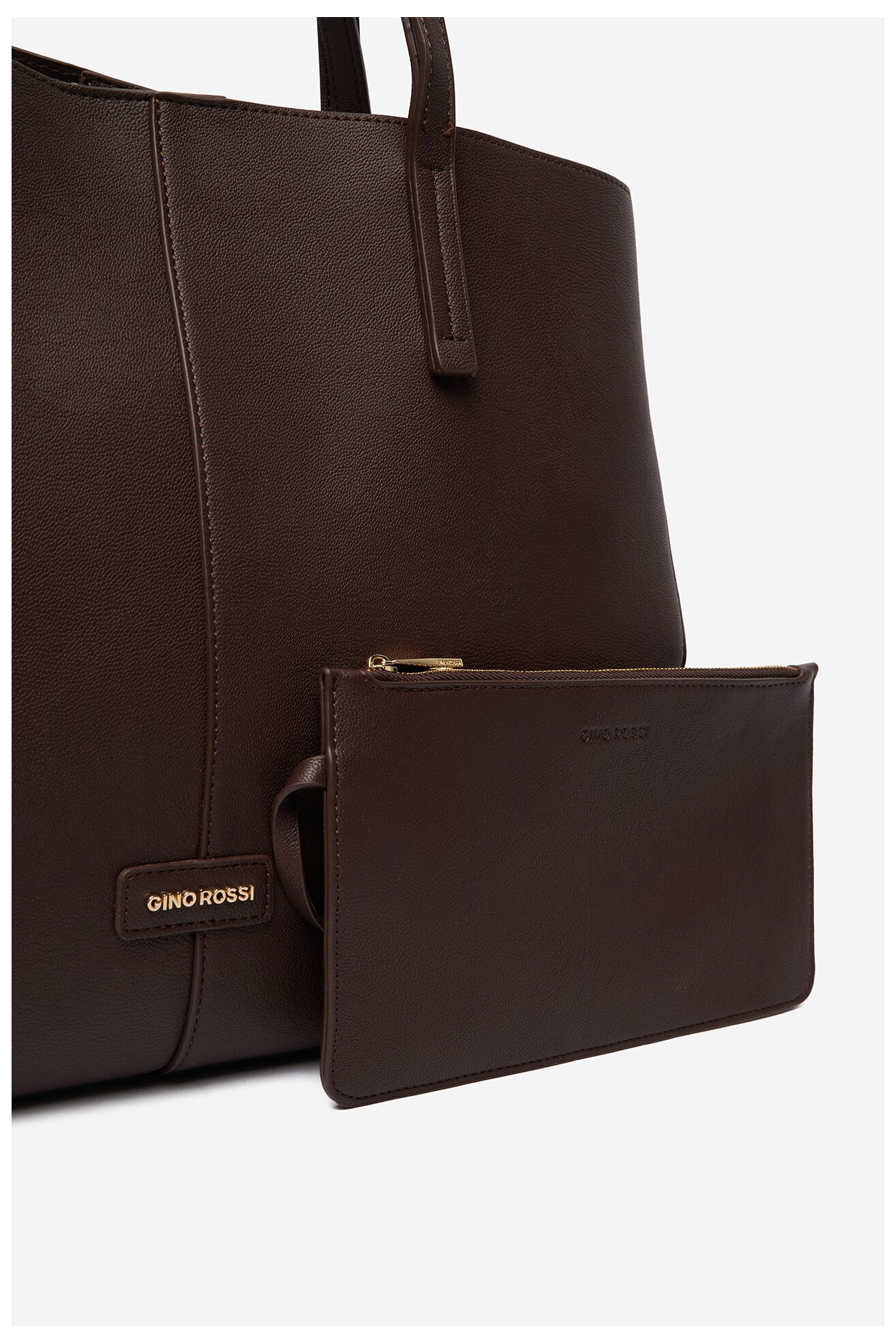 Сумка З Ремінцем Gino Rossi CEO-HADIJA-KY125 ТЕМНО-КОРИЧНЕВИЙ
