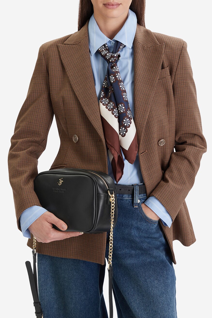 Дамска чанта Beverly Hills Polo Club ЧЕРЕН - 5906751554944