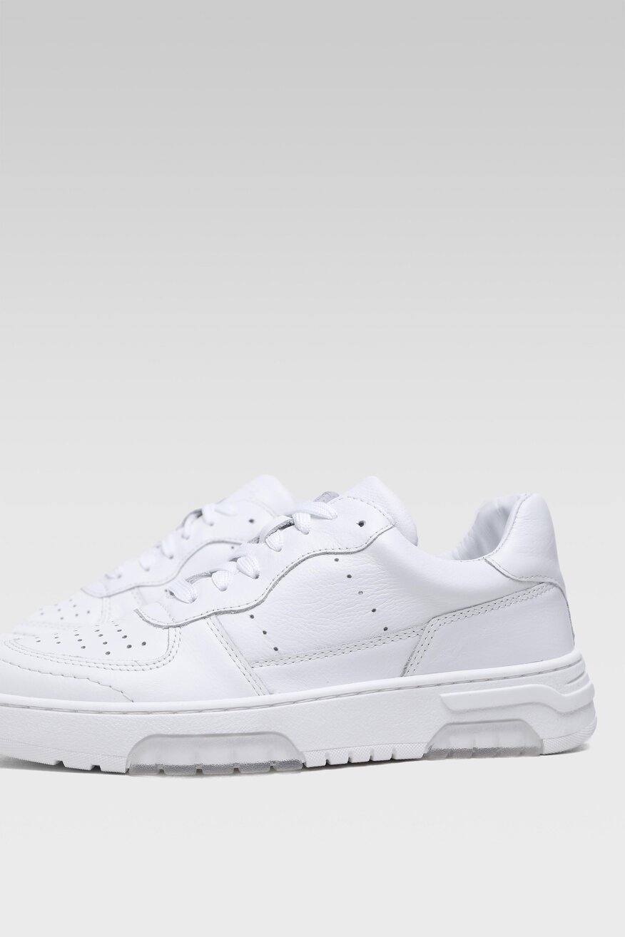 
                Badura - Skórzane sneakersy pastelowe - 5904248501464