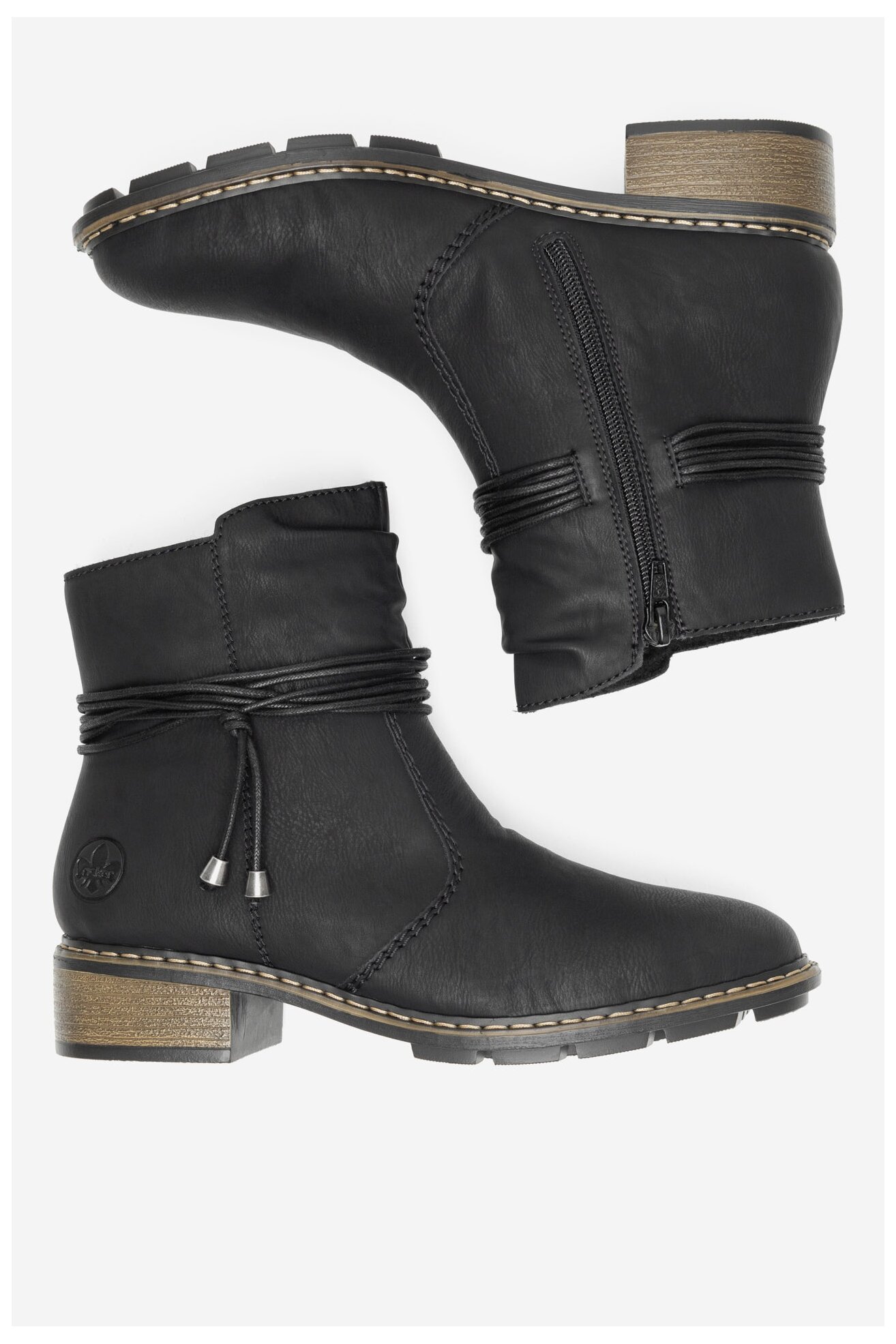 Bokacsizma Rieker 77263-00 FEKETE