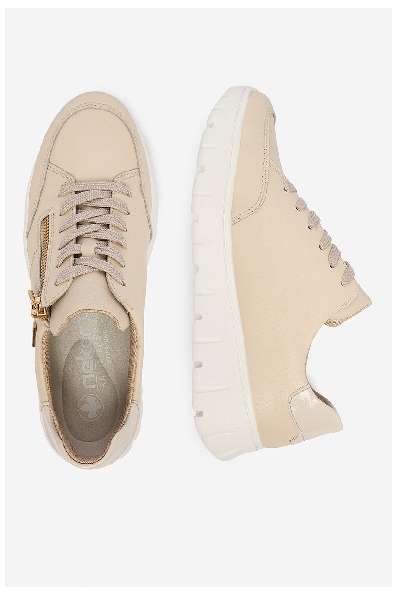 Половинки обувки Rieker CEO-N1301-60 БЕЖОВ