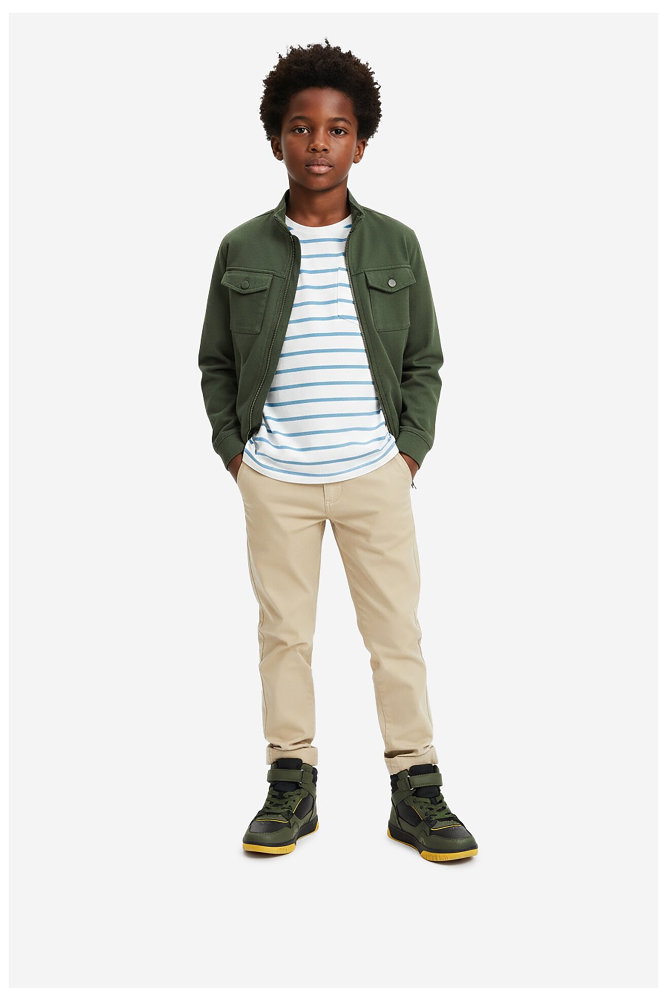 Šněrovací vyšší obuv Lasocki Young CEO-AVO-333-097 KHAKI