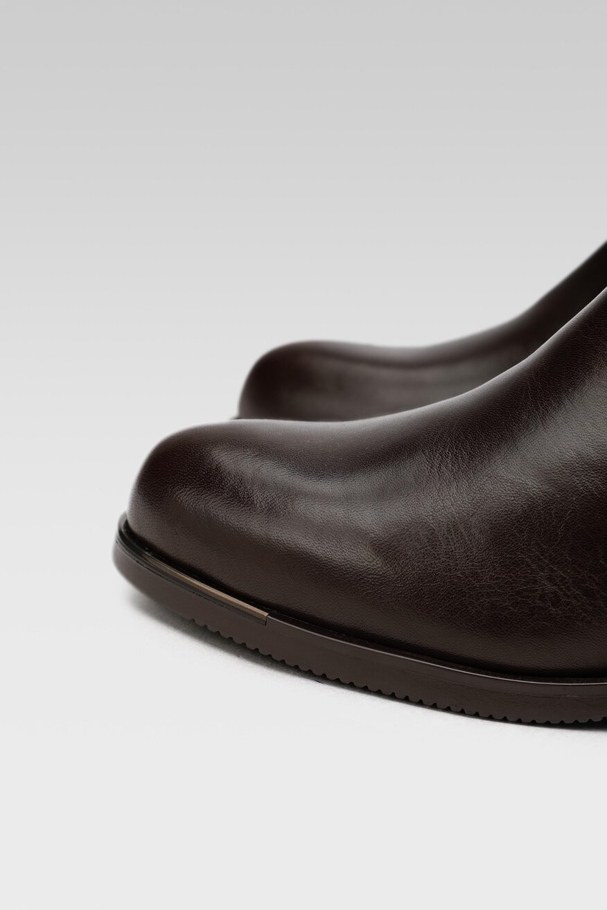 
                Go Soft - Skórzane kozaki brązowe - 5904862456607