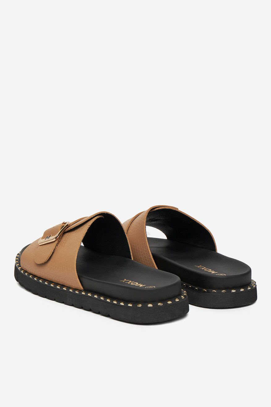 Mexx - Klapki skórzane - 5906751064993
