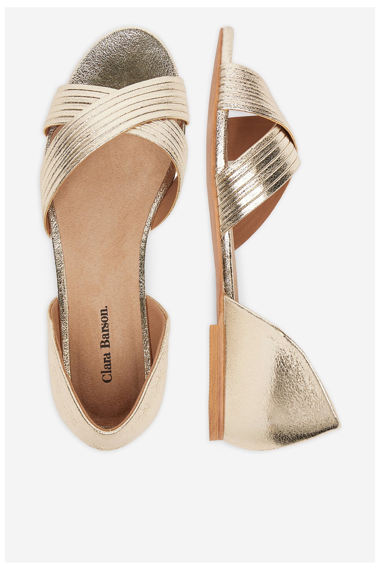 Sandały Clara Barson WS24038-03 Złoty
