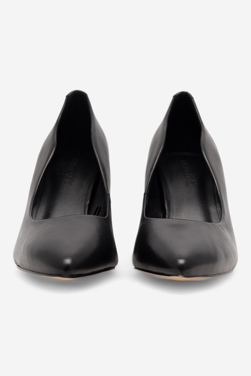 Lasocki - Czółenka skórzane na słupku - 5905588497929