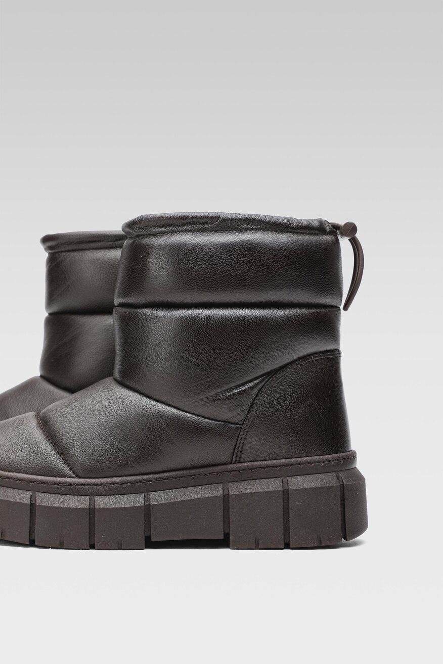 
                Lasocki - Skórzane botki brązowe - 5904862465722