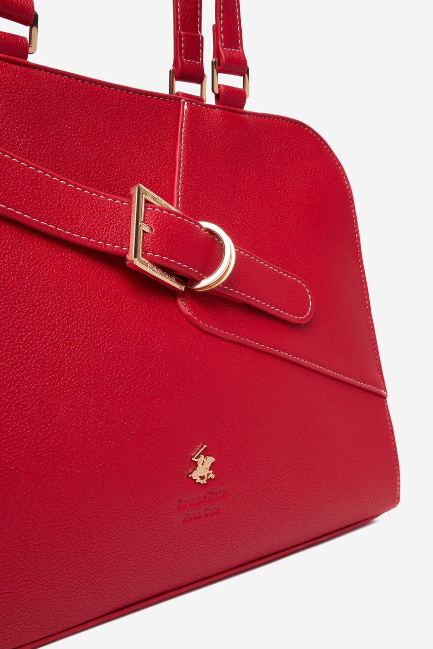 
                Дамска чанта Beverly Hills Polo Club ЧЕРВЕН - 5906751599228