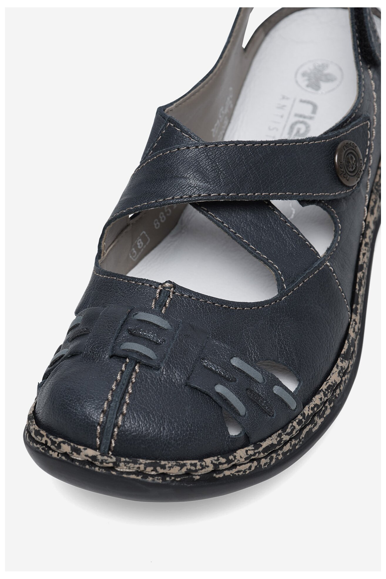 Sandały Rieker 46377-14 Niebieski