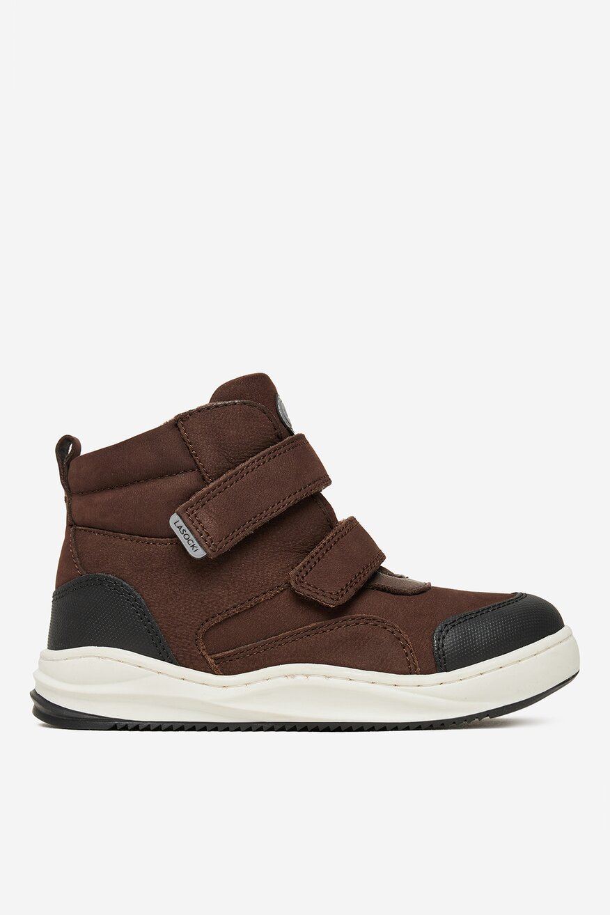 Šněrovací vyšší obuv Lasocki Kids HNĚDÁ - 5906751199985