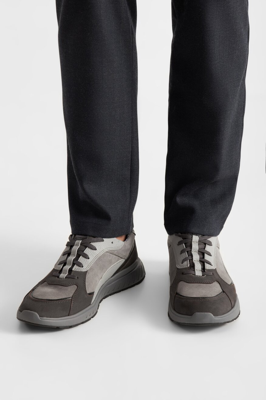 Lasocki - Skórzane półbuty szare - 5904862760506