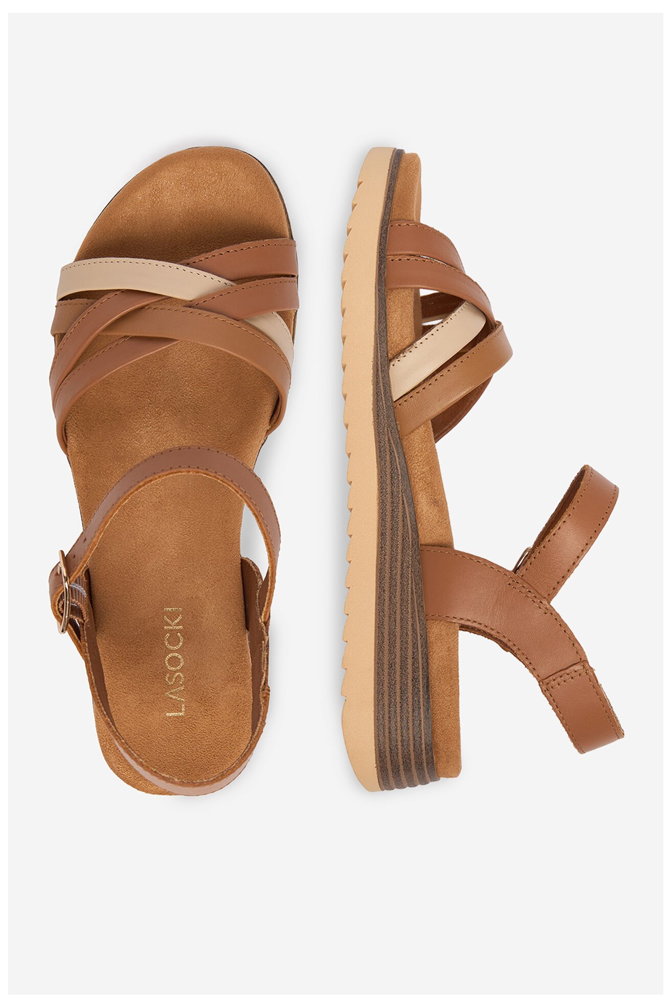 Сандалі Lasocki CEO-RST-KSYMENA-01 ВЕРБЛЮЖИЙ