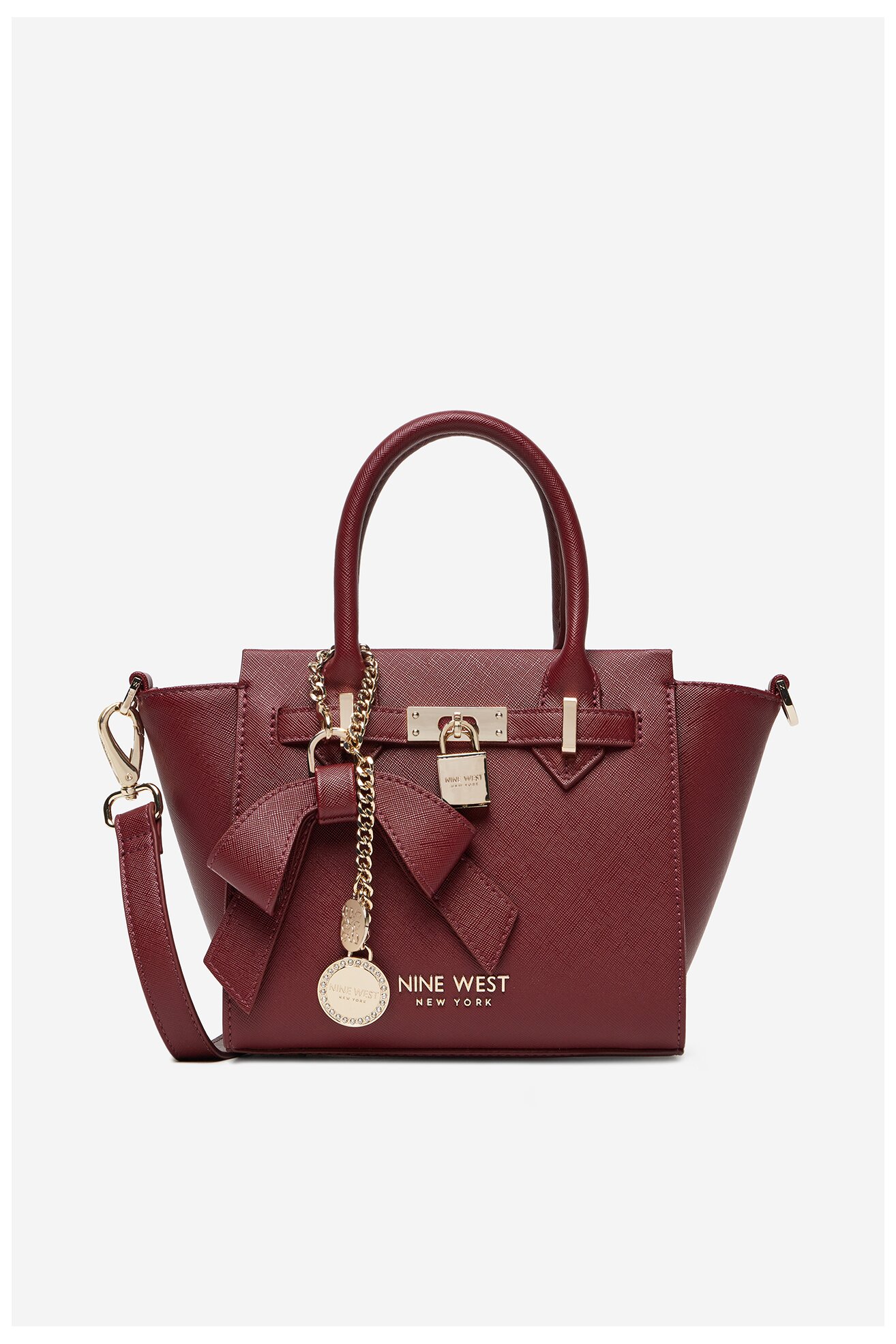 Kézitáska NINE WEST CEO-CHELSEA-CHARM-I-LX10187 BORDÓ