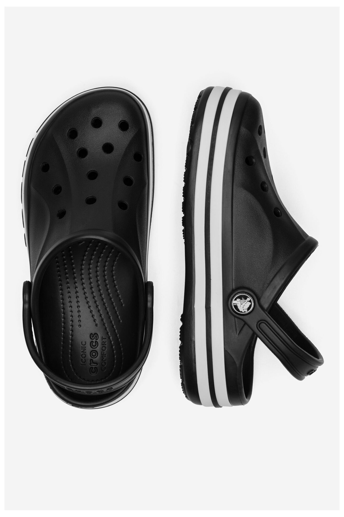 Klapki basenowe Crocs BAYABAND CLOG K 207019-001 Czarny