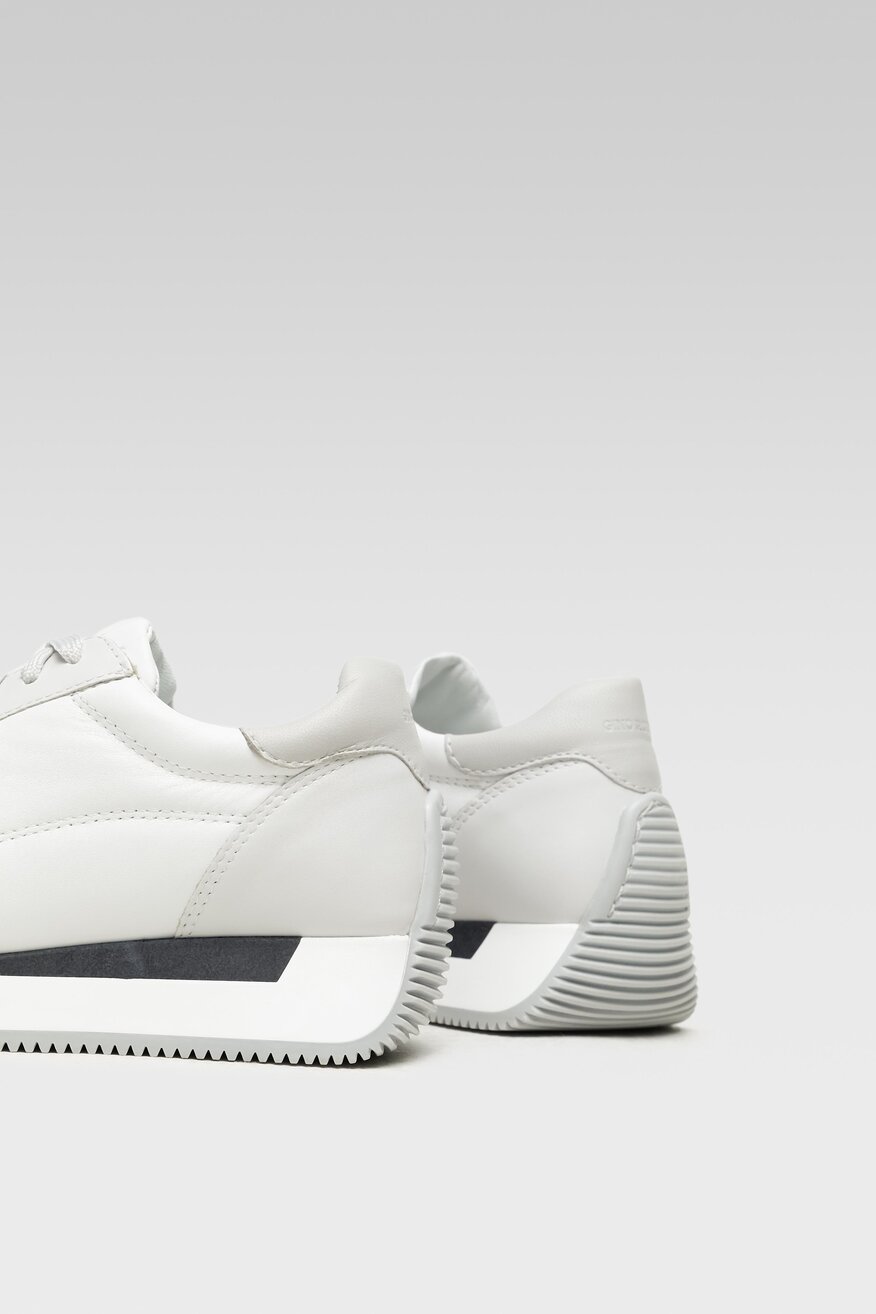 
                Gino Rossi Sport - Skórzane sneakersy szare - 5904248484170