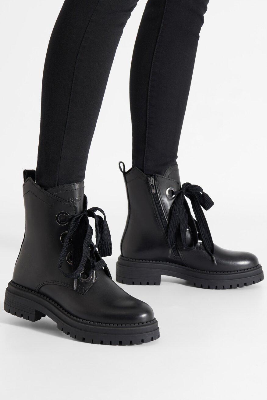 
                Lasocki - Trzewiki skórzane ocieplane - 5905588111313