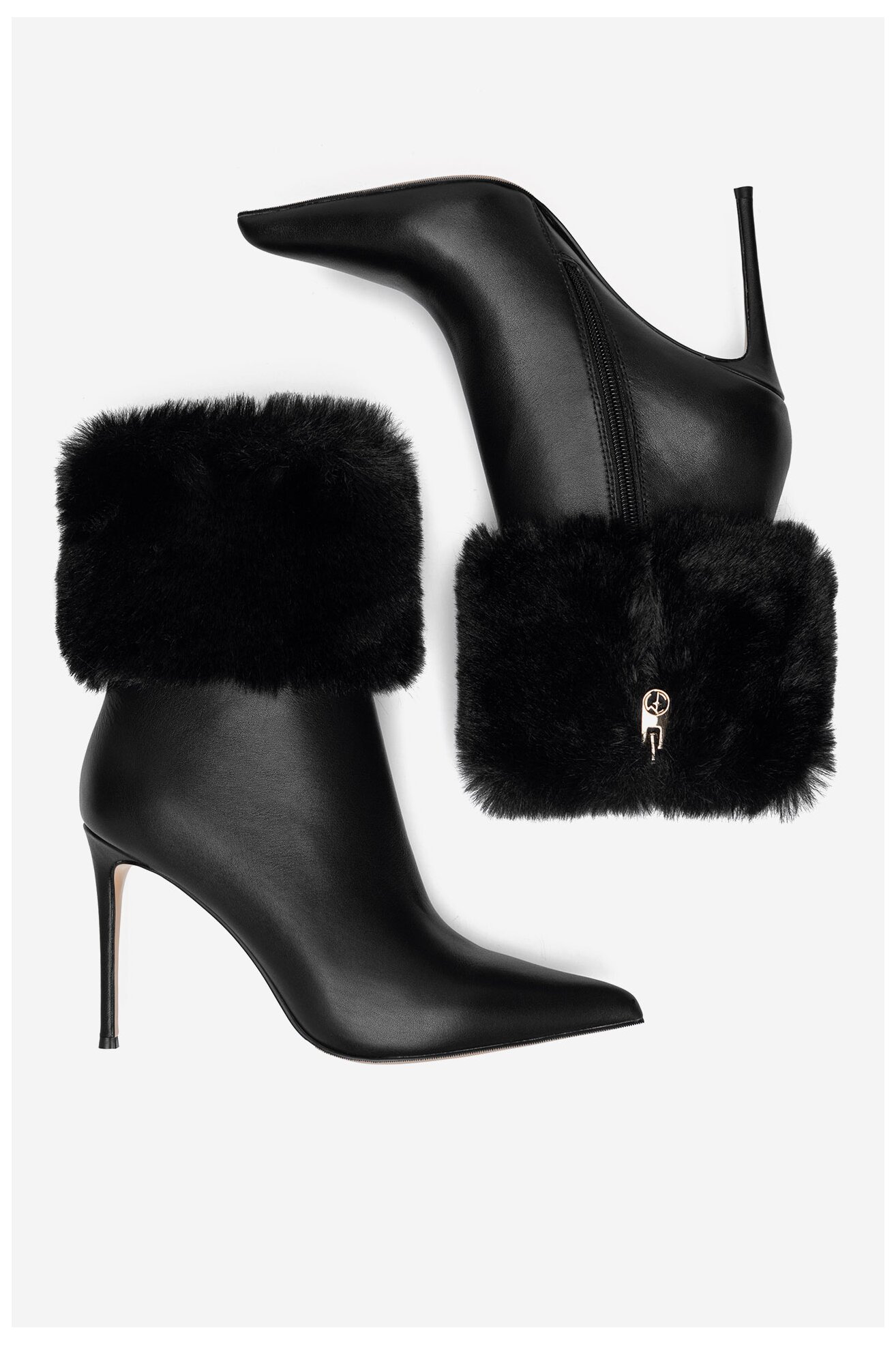 Ботильйони EVA MINGE HALAH-SL9596-202 ЧОРНИЙ