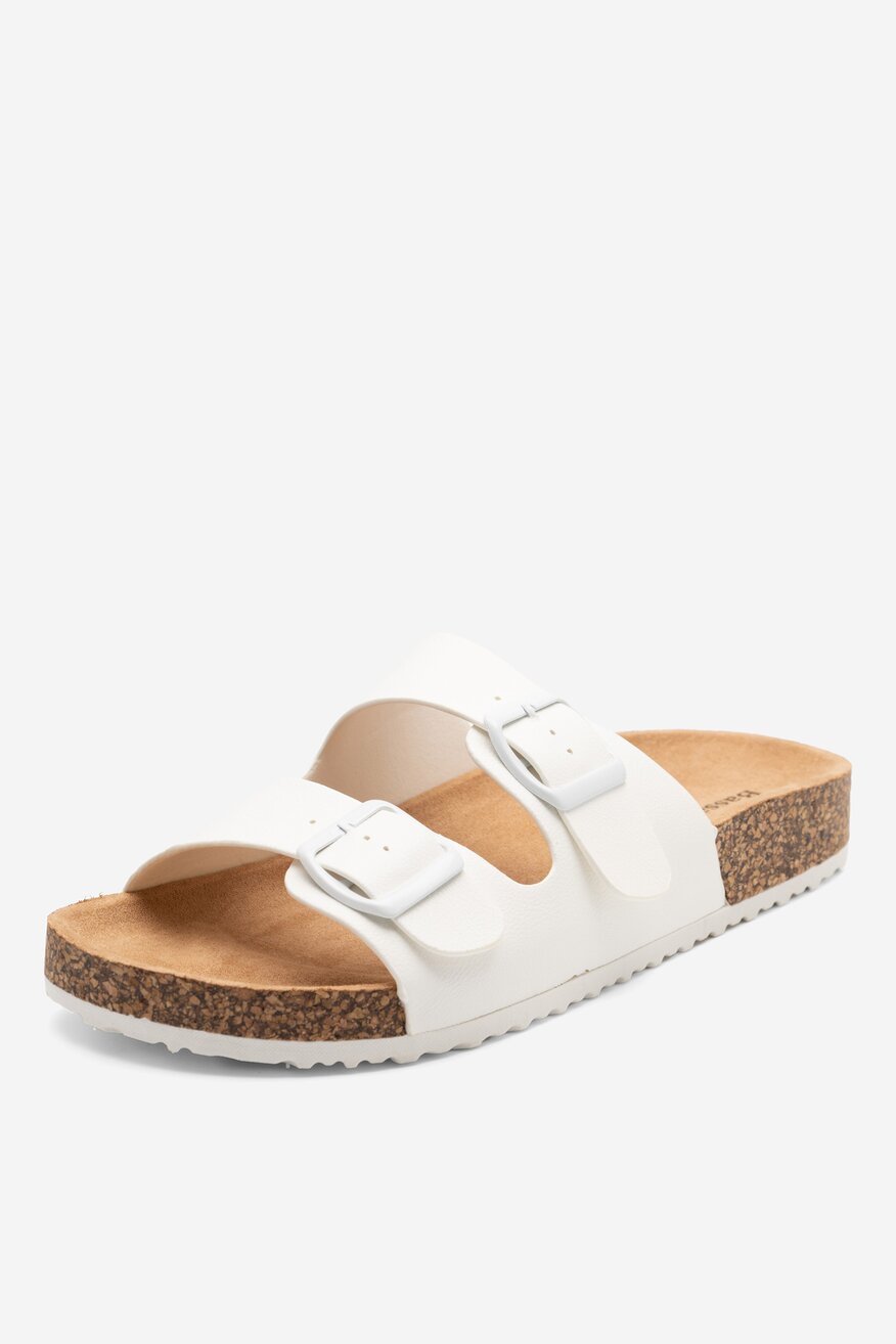 
                Bassano - Klapki białe - 5904862749129