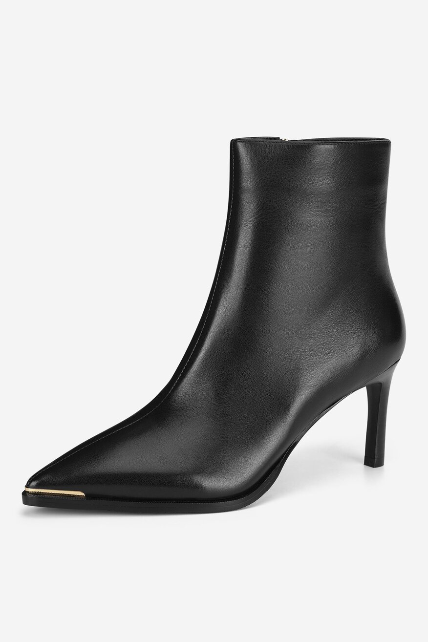 Gino Rossi - Botki skórzane na szpilce - 5905588985075