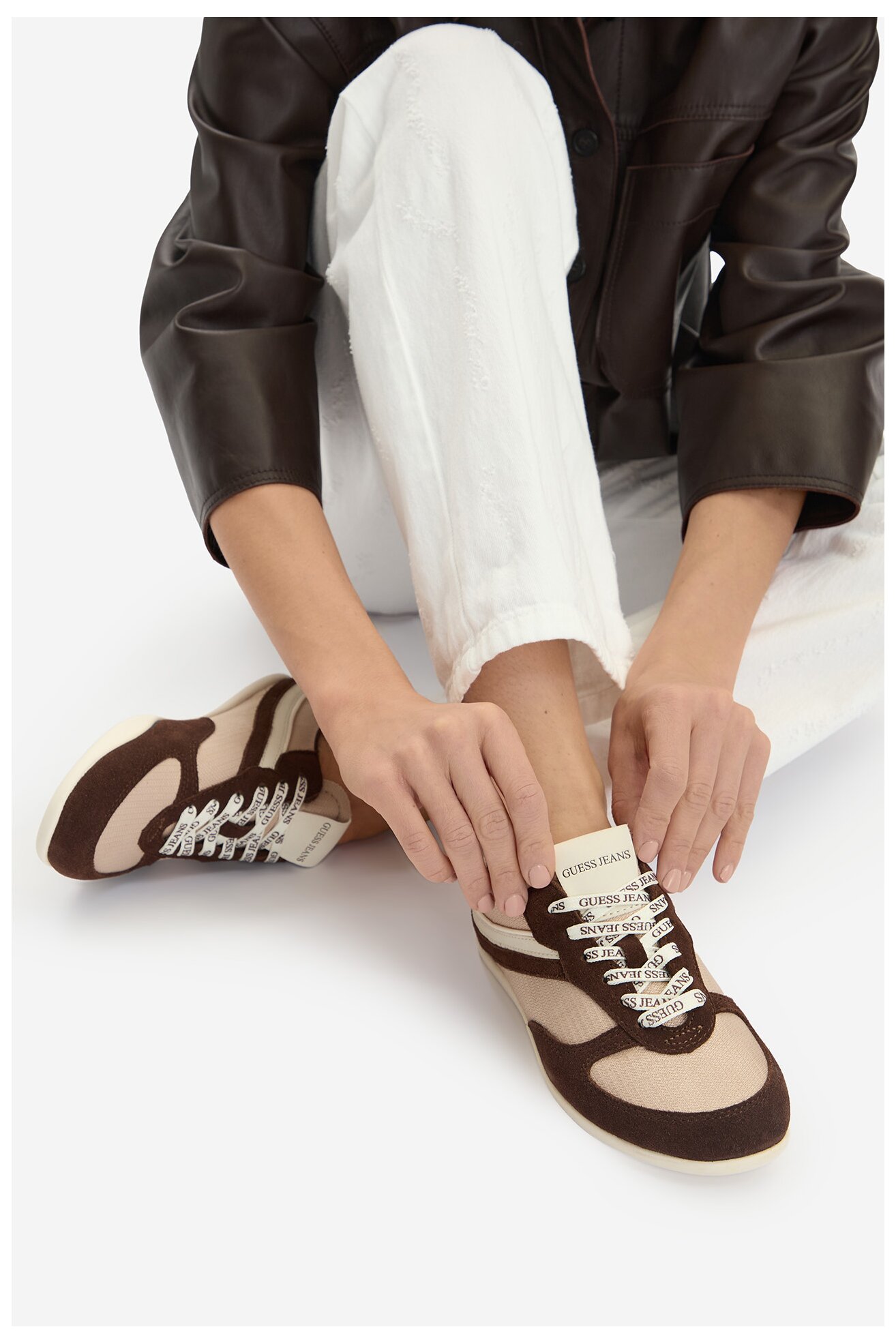 Напівчеревик GUESS JEANS EO-GJ2128 КОРИЧНЕВИЙ