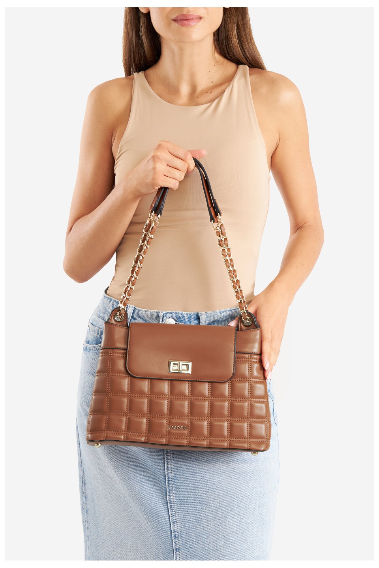 Kézitáska Lasocki LSK-B-003-06 CAMEL