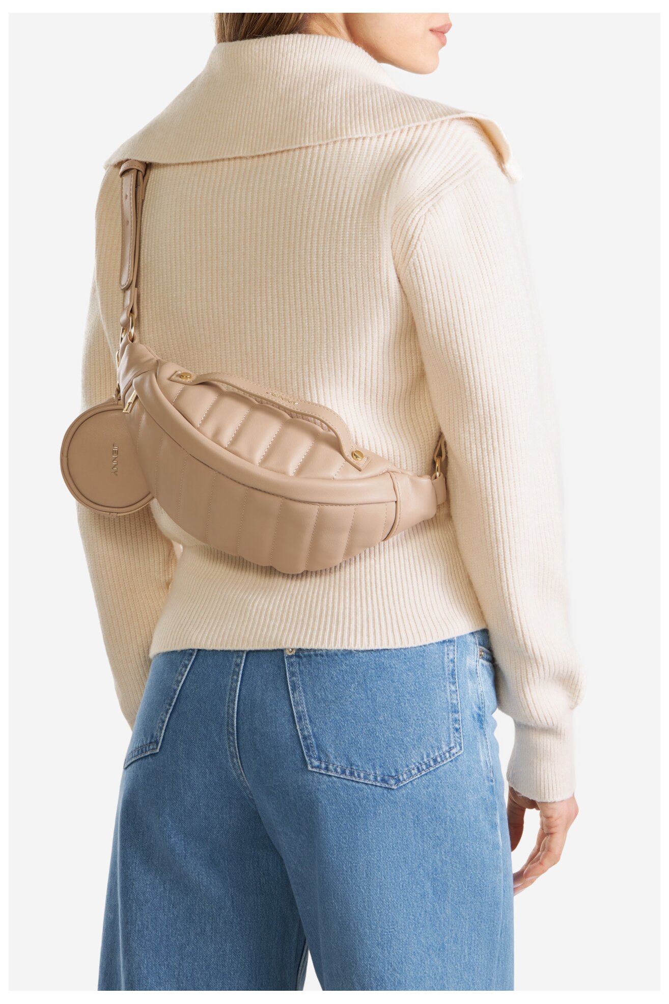 Kabelka Jenny JNY-M-021-07 TMAVĚ BÉŽOVÁ