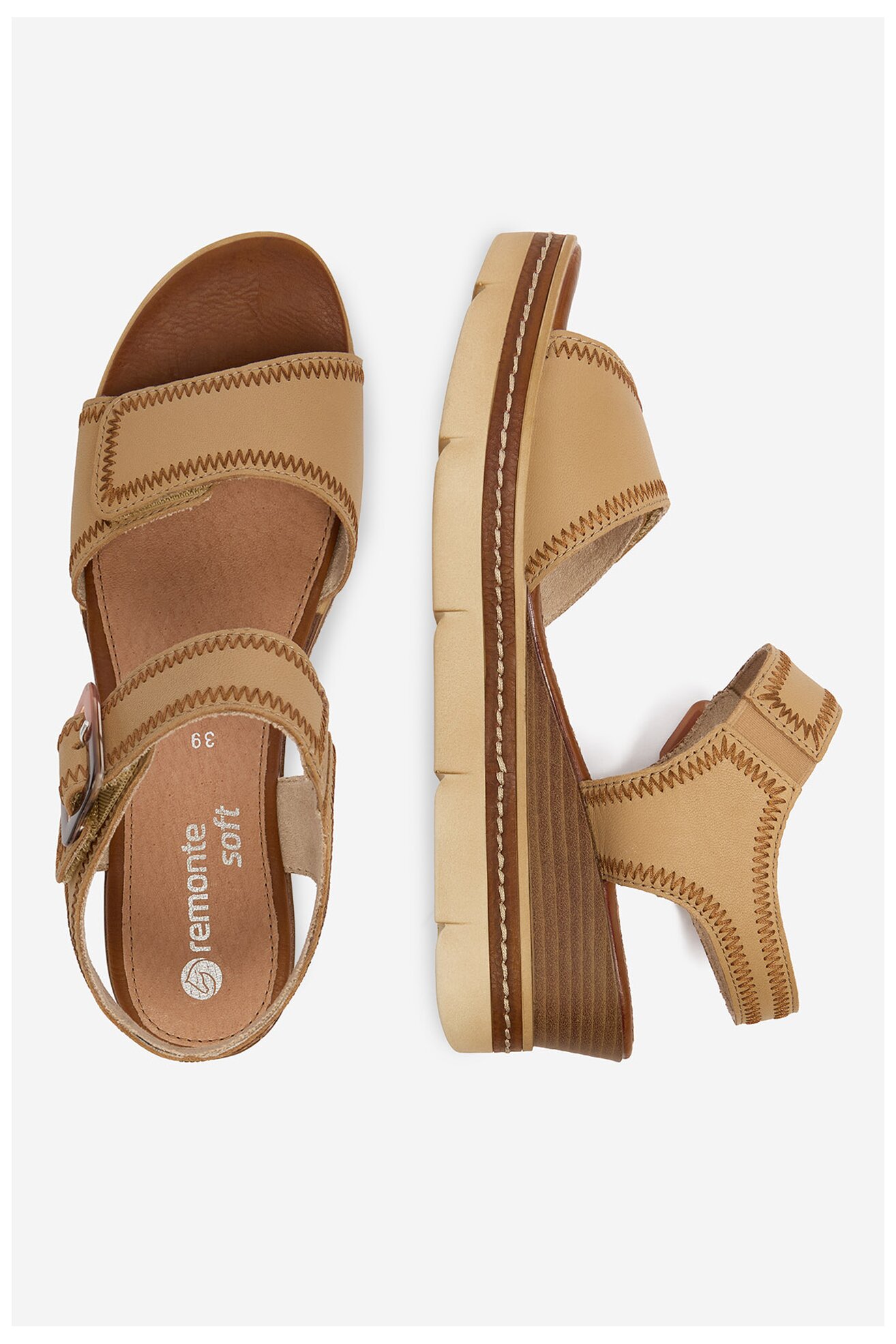 Sandały Remonte CEO-D2L58-61 Beżowy ciemny