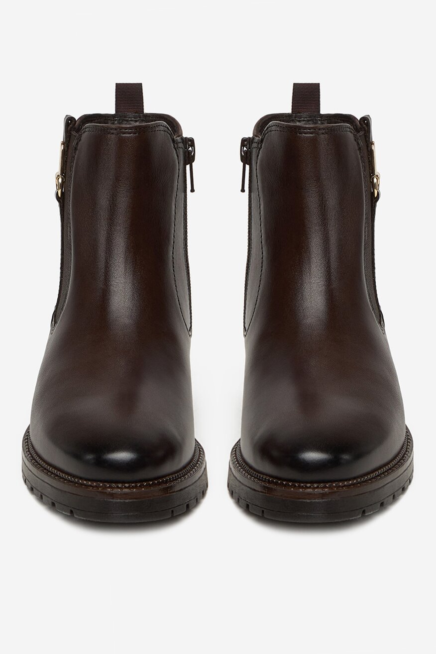 Lasocki - Botki skórzane ocieplane - 5906751406076