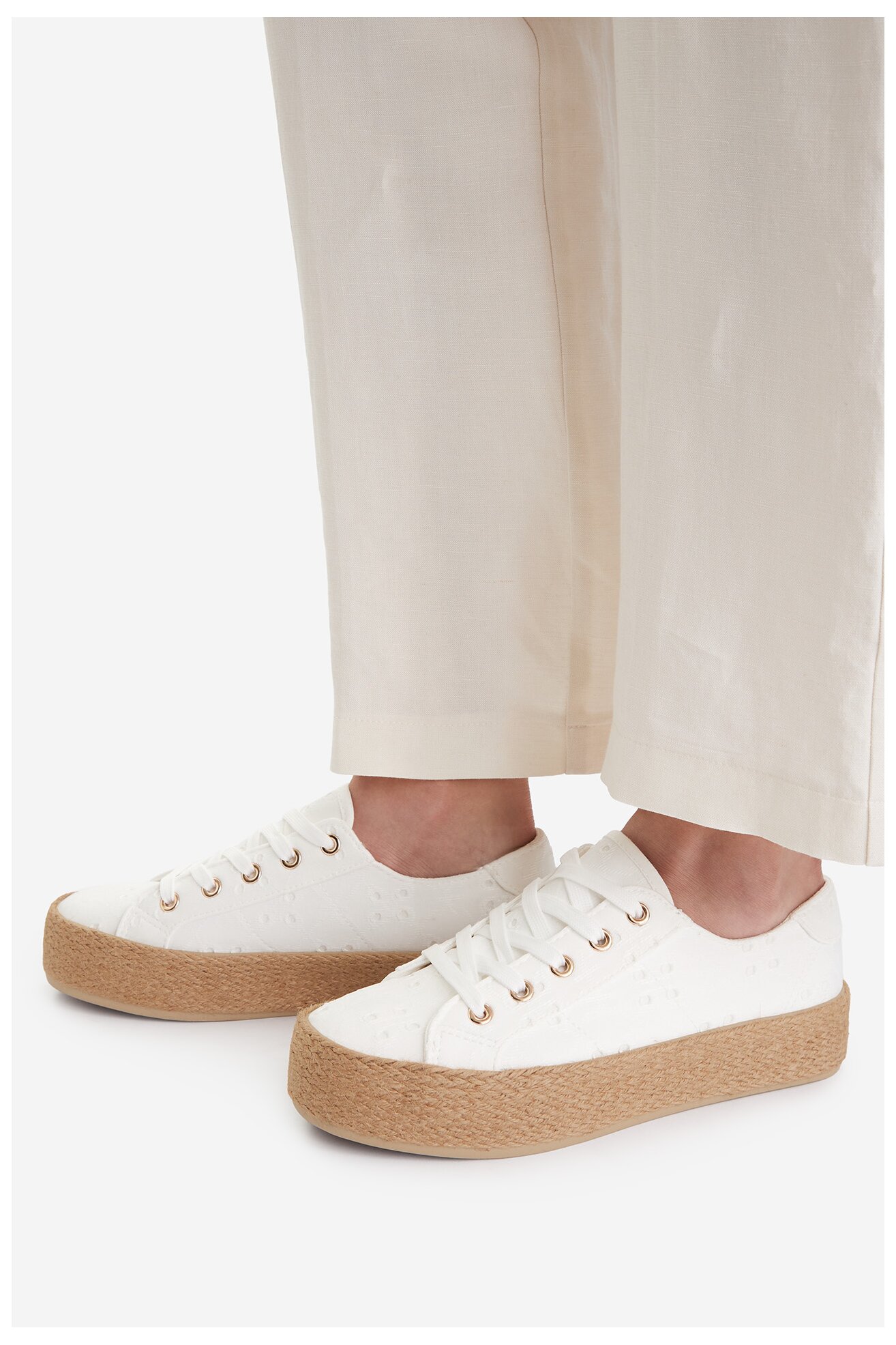 Espadryle Jenny CEO-EMMA WSK1576-05 Biały