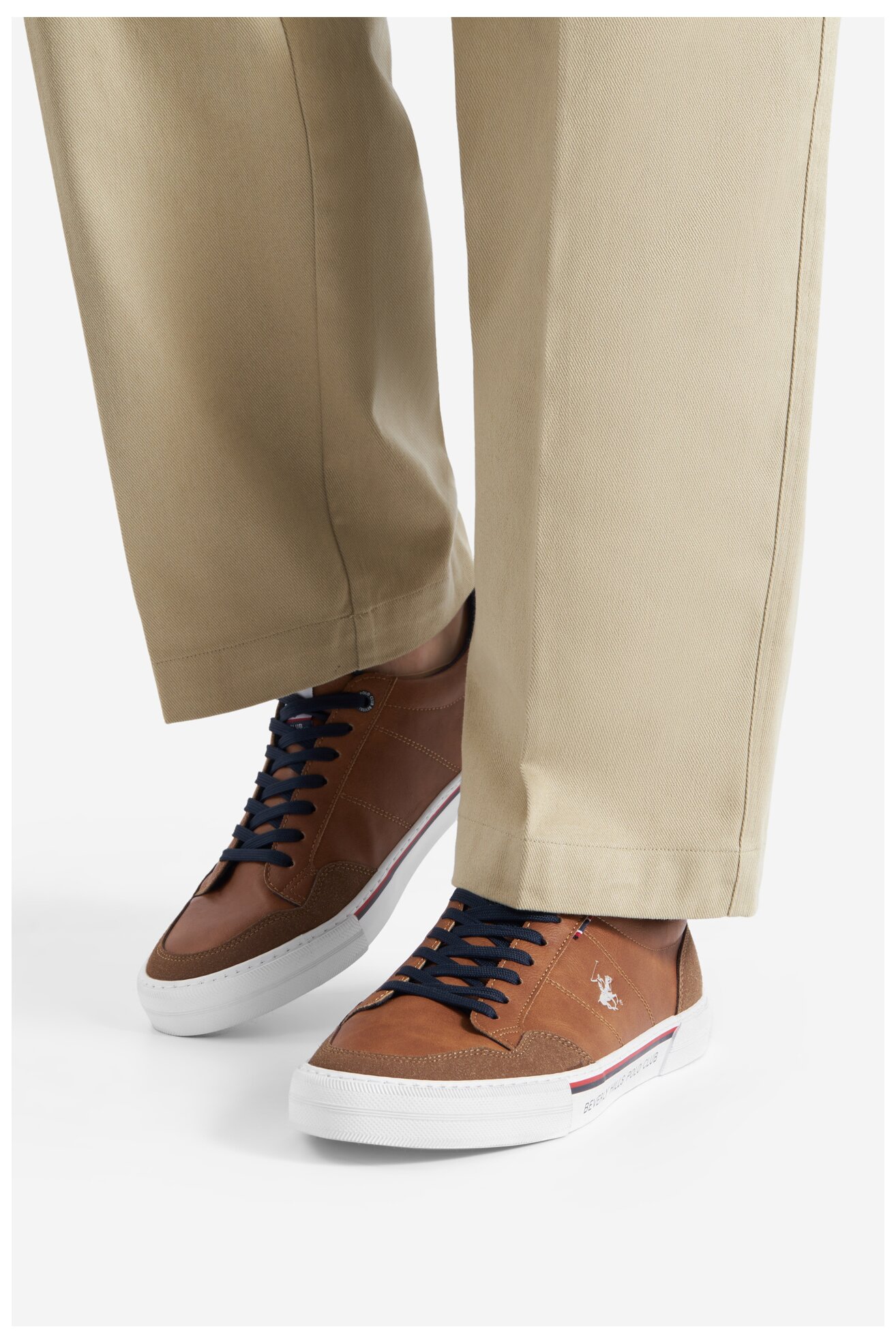 Vászoncipő Beverly Hills Polo Club V5-6248 BARNA