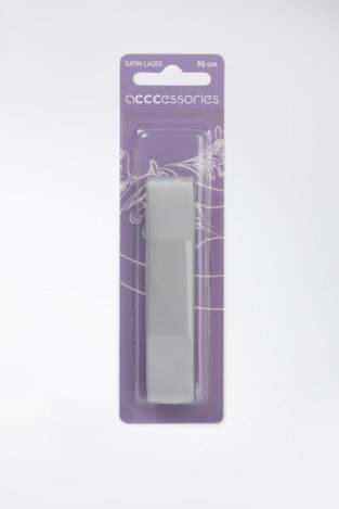 Pertle ACCCESSORIES SZNUROWADŁA SATYNOWE 560 SREBRNA