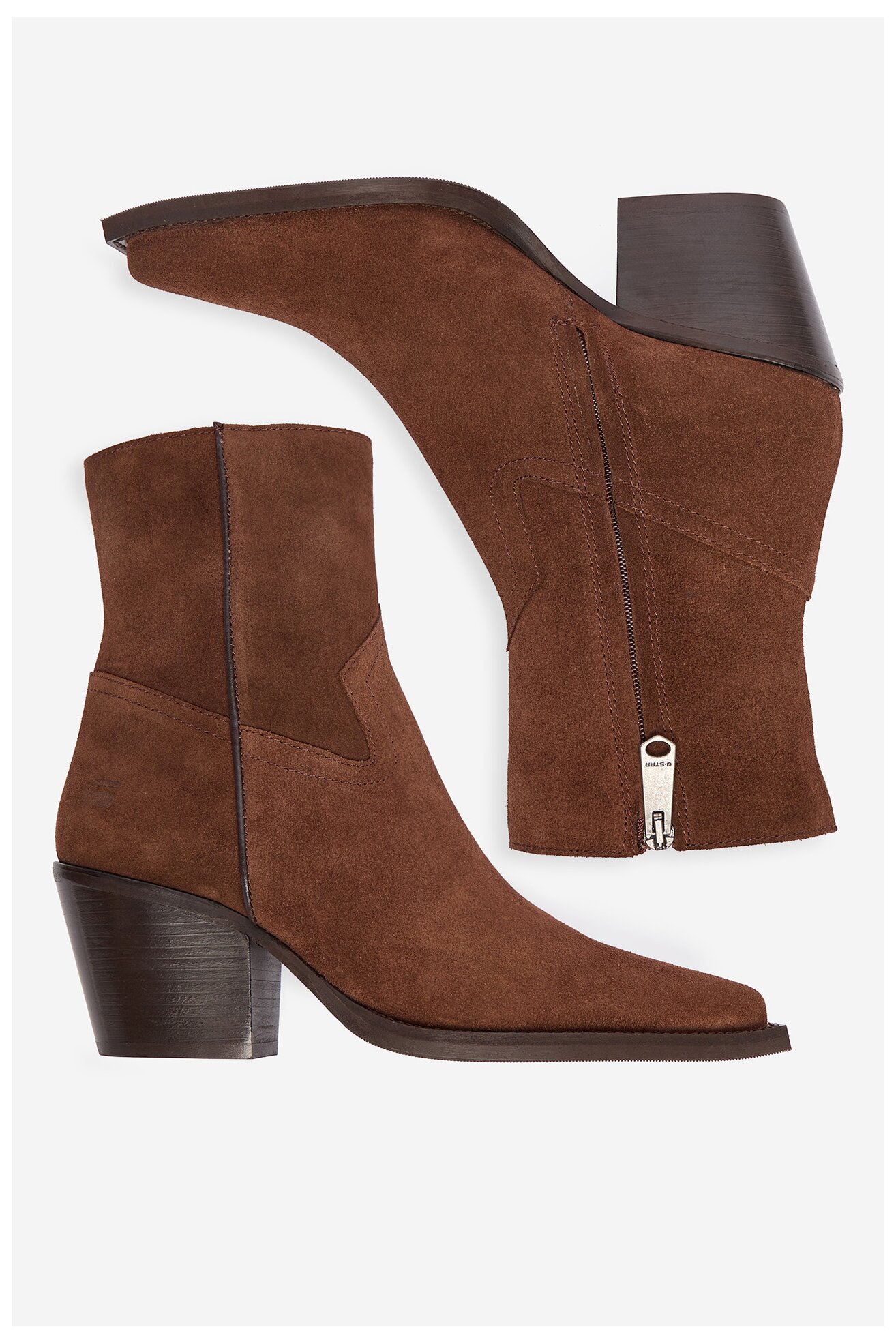 Botki G-STAR RAW EO-OZGUR-25FW39-1 Brązowy ciemny