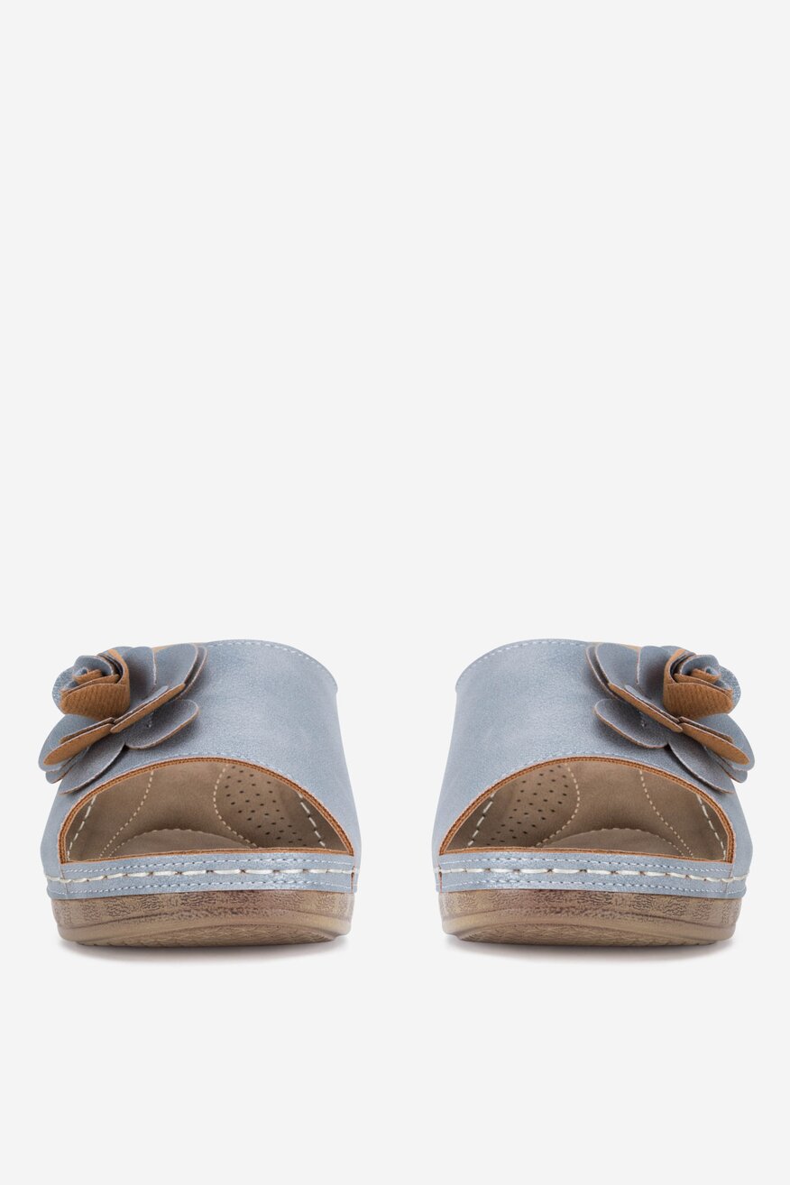 Clara Barson - Klapki na koturnie - 5905588588252