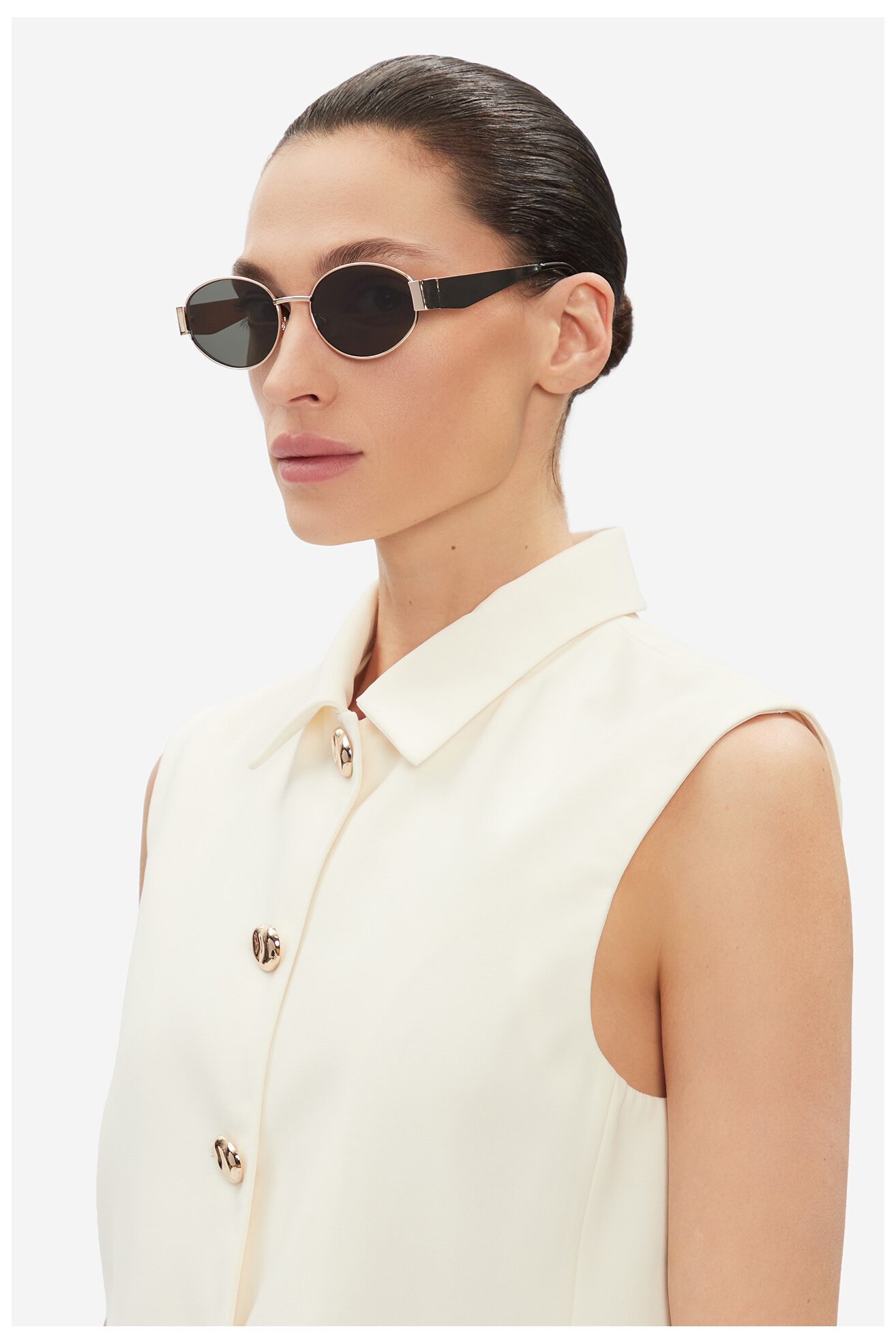 Ženske sunčane naočare Jenny 4WF-001-SS25 ZLATNA