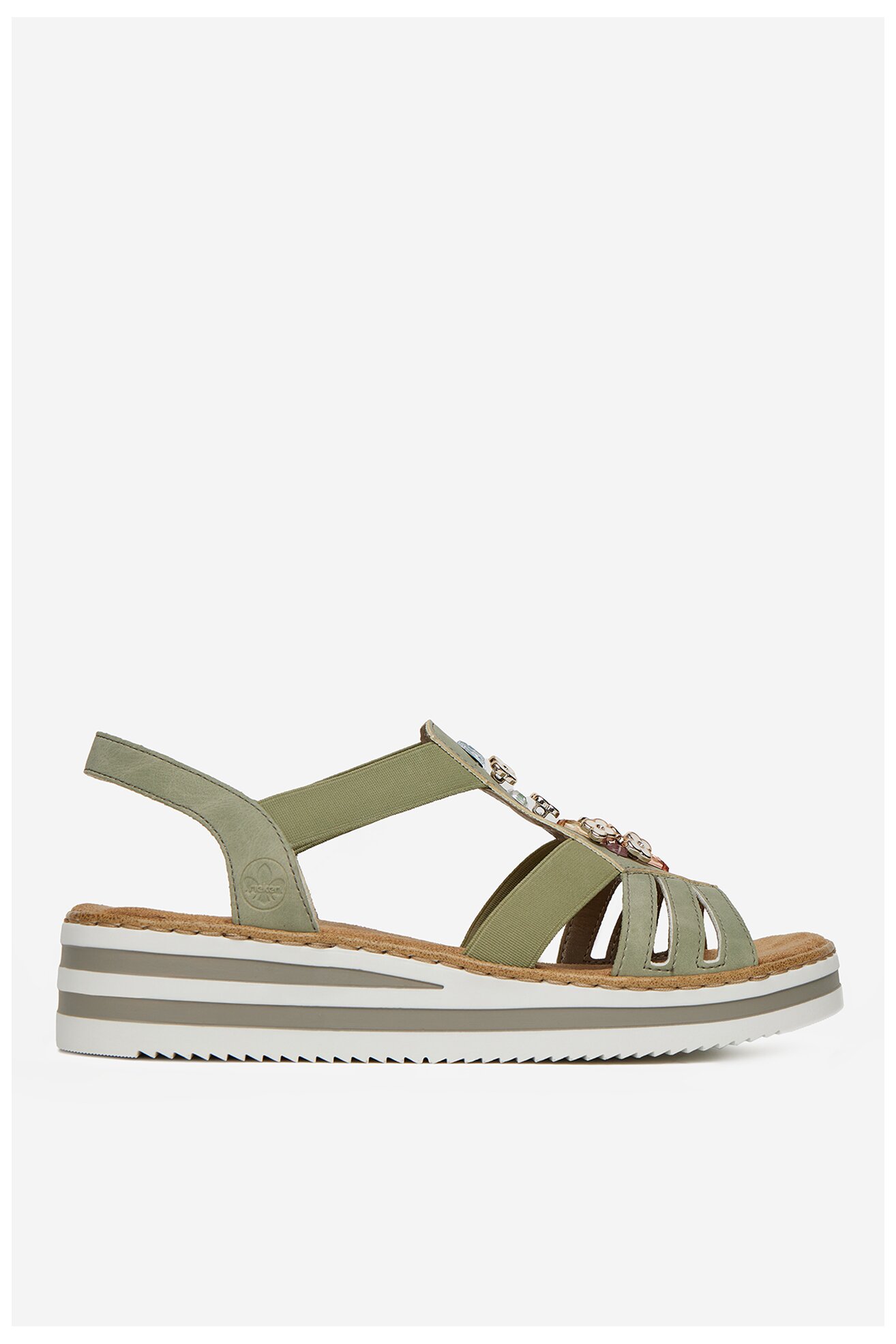 Sandale Rieker V0245-52 VERDE DESCHIS