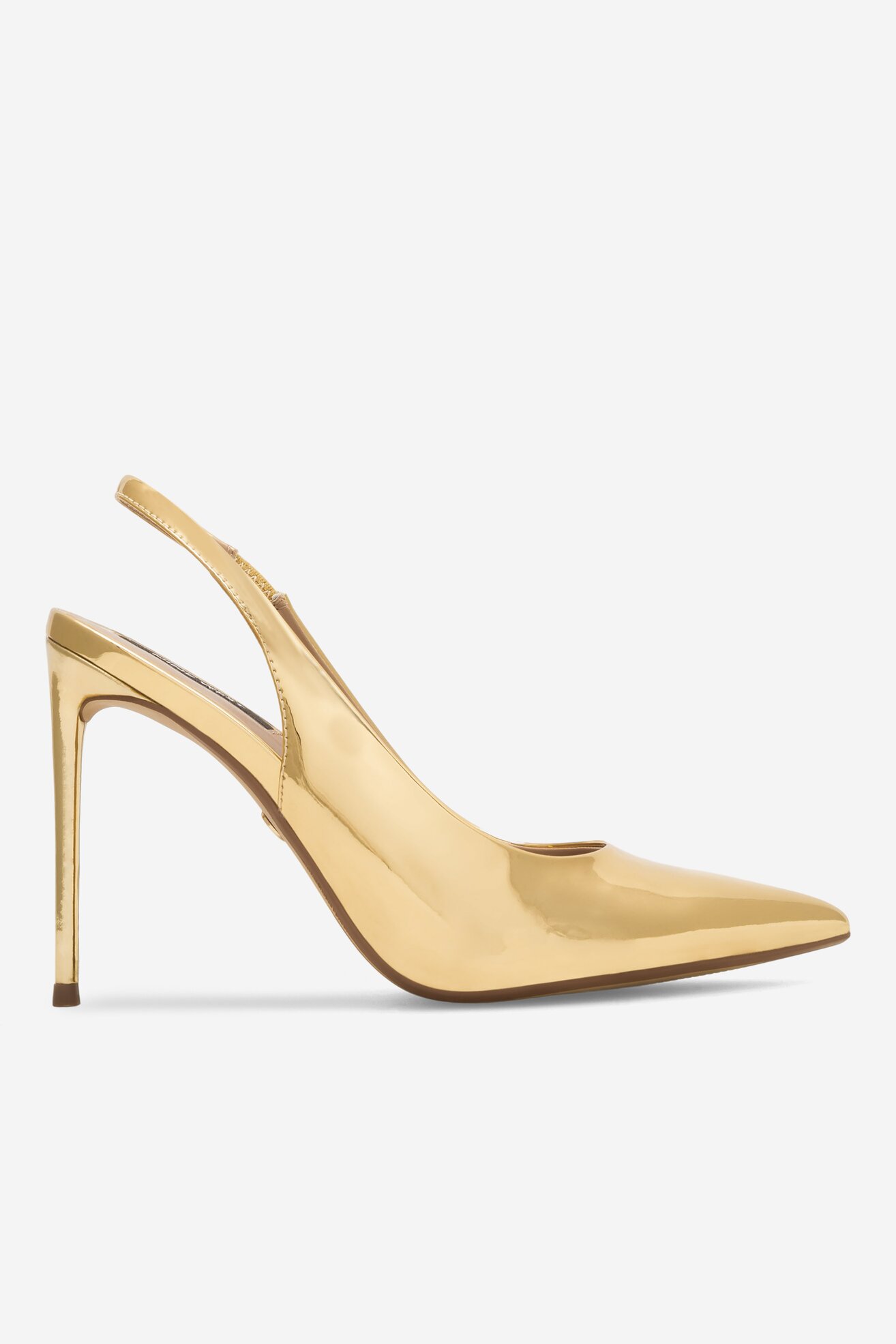 Décolleté Nine West Cast Donna - Punta Quadrata, Tacco 6,6 Cm, Colore Argento Metallizzato, Taglia 38.5 EU