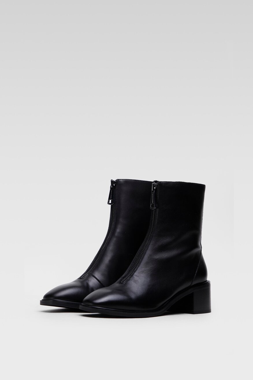 
                Gino Rossi - Skórzane botki czarne - 5903698960845