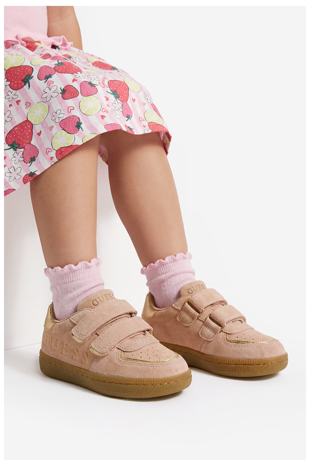 Sneakers GUESS CEO-CI12-SS2026(DZ) Różowy jasny