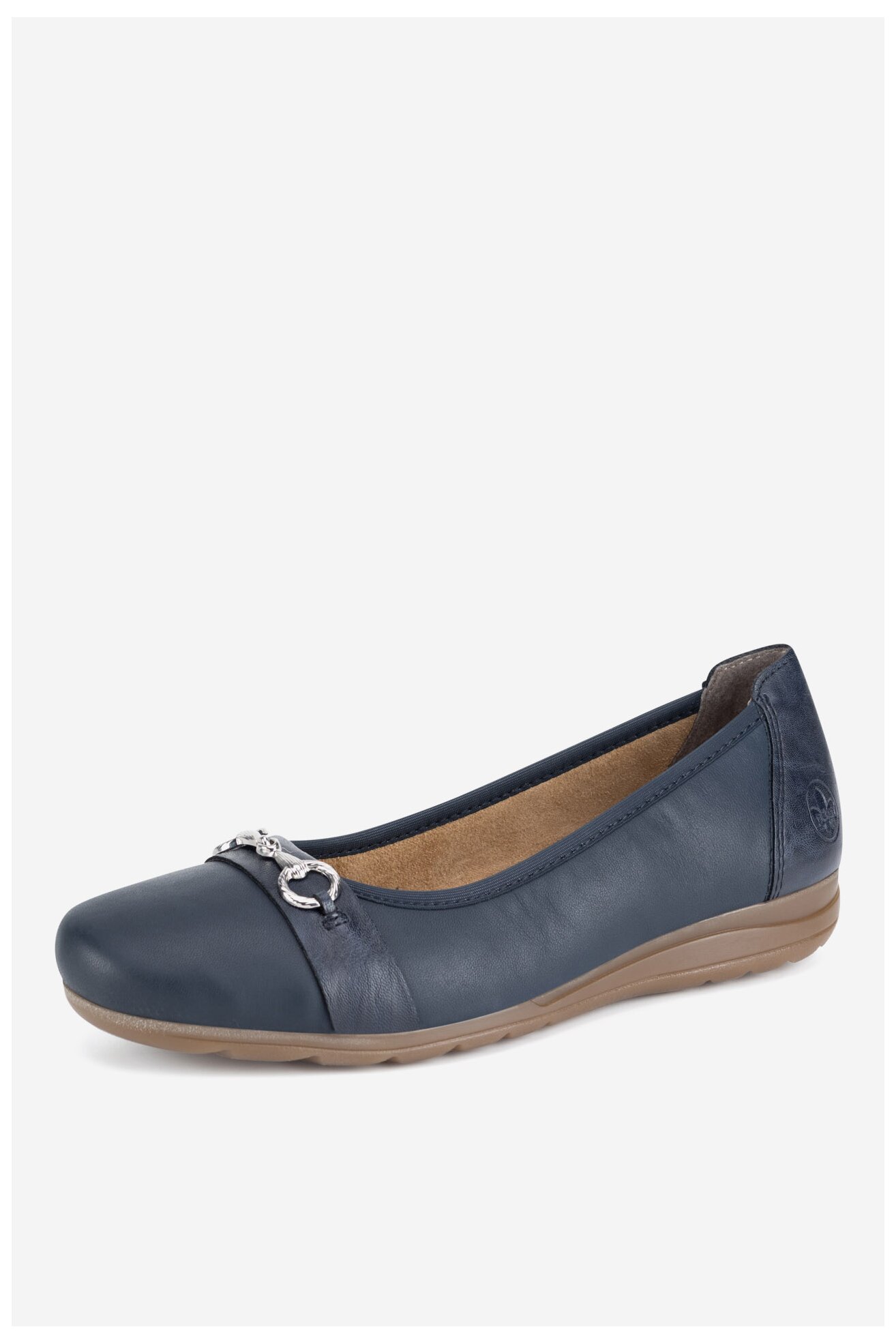 Baleriny Rieker L9360-14 Granatowy ciemny