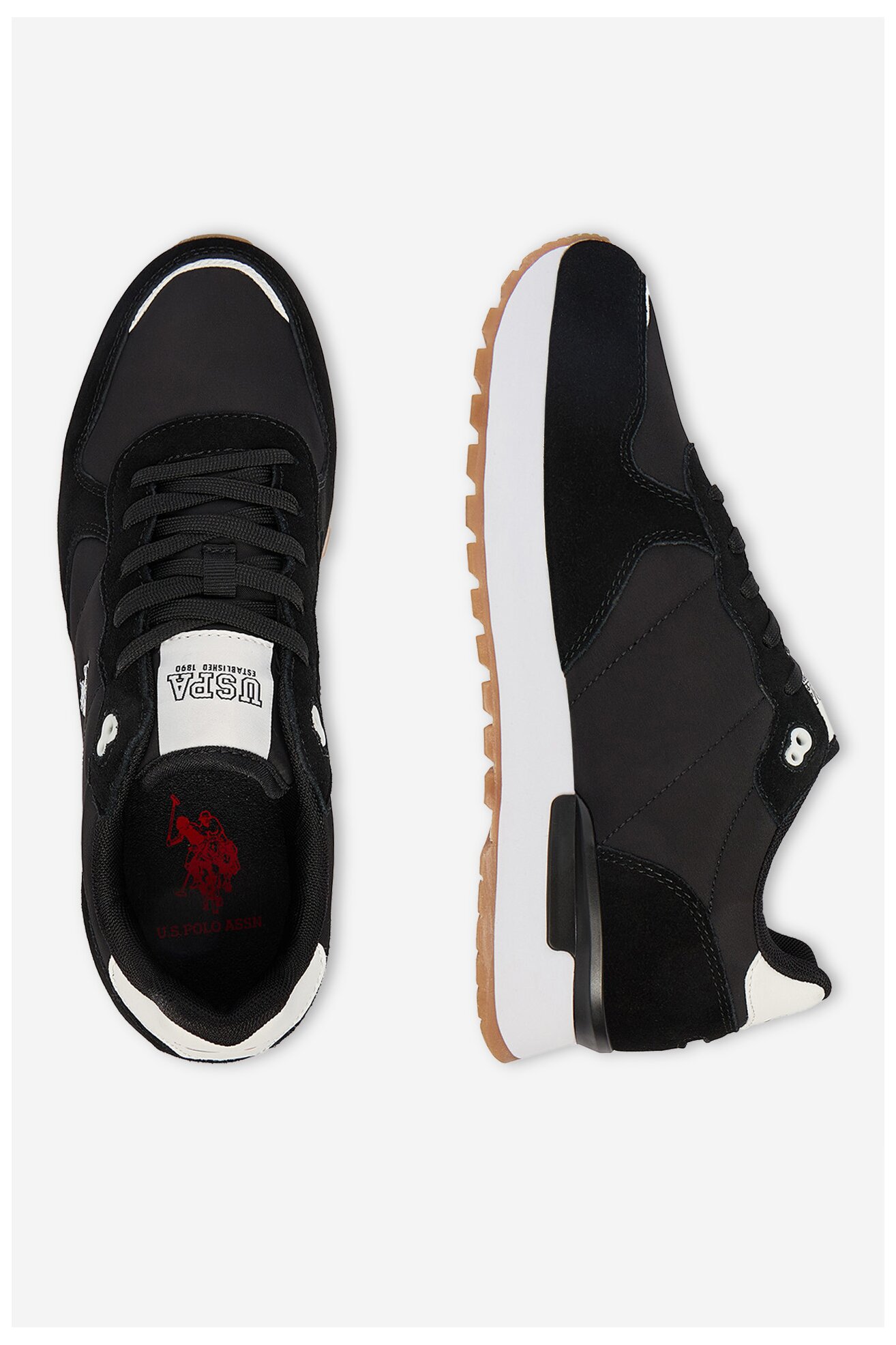 Sneakers U.S. POLO ASSN. EO-SMYTH001M/6TS1 Czarny