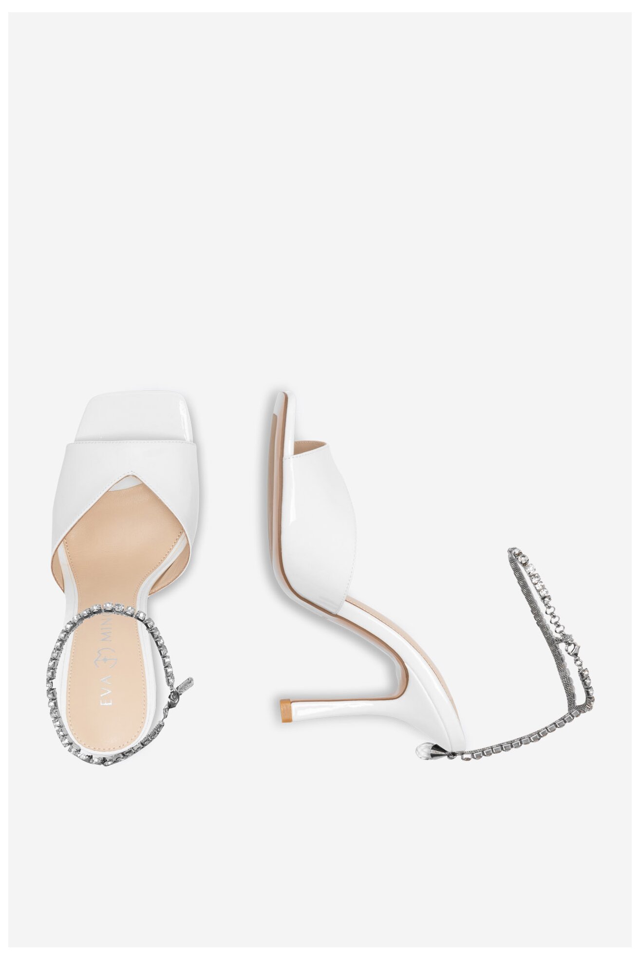 Сандали EVA MINGE STEPHANIE-V1051L-01 БЯЛ