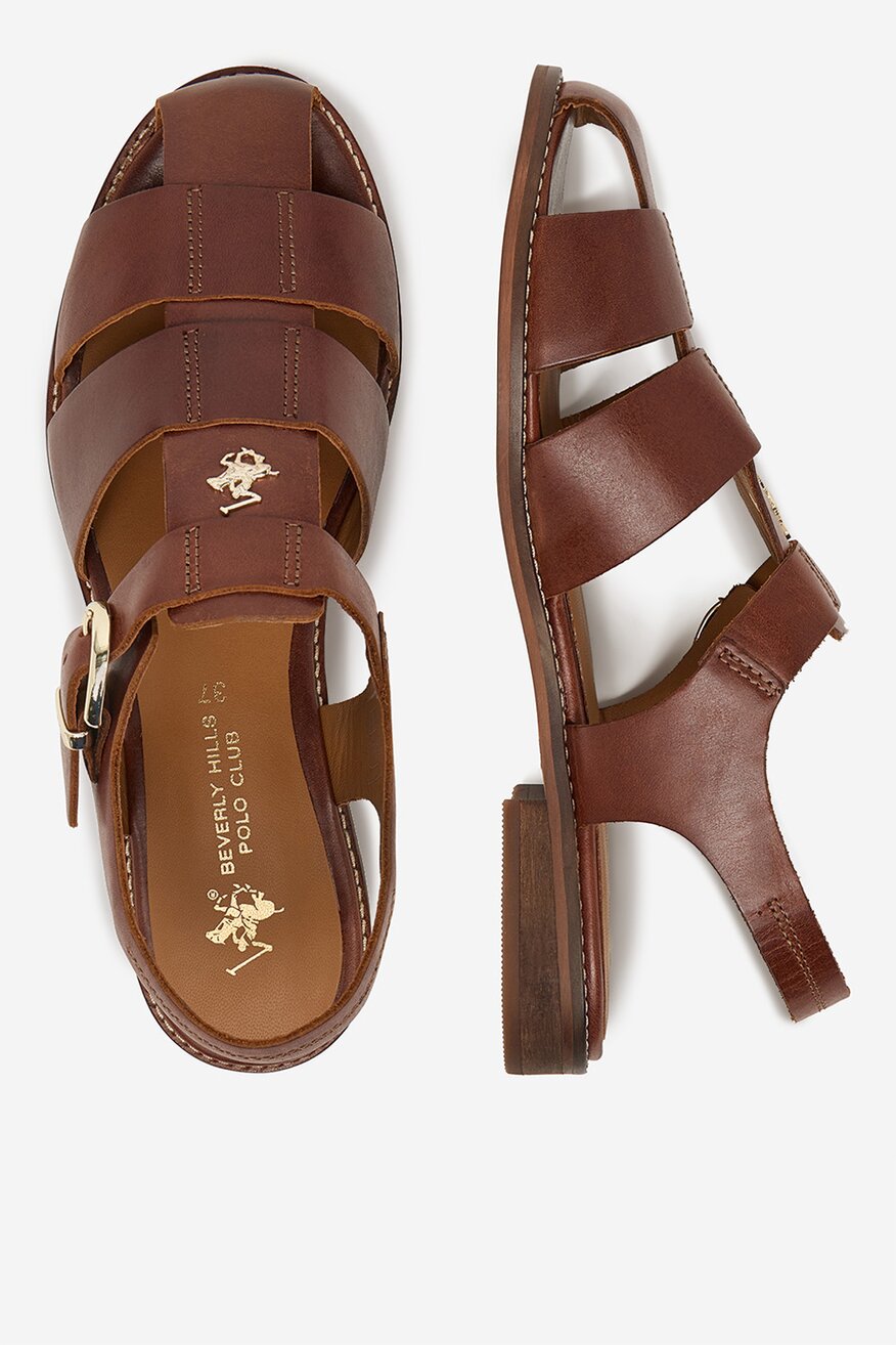 
                Beverly Hills Polo Club - Sandały skórzane - 5906751937822