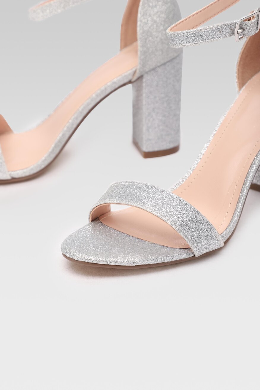 
                Jenny Fairy - Sandały na obcasie z efektem glitter - 5903698360645