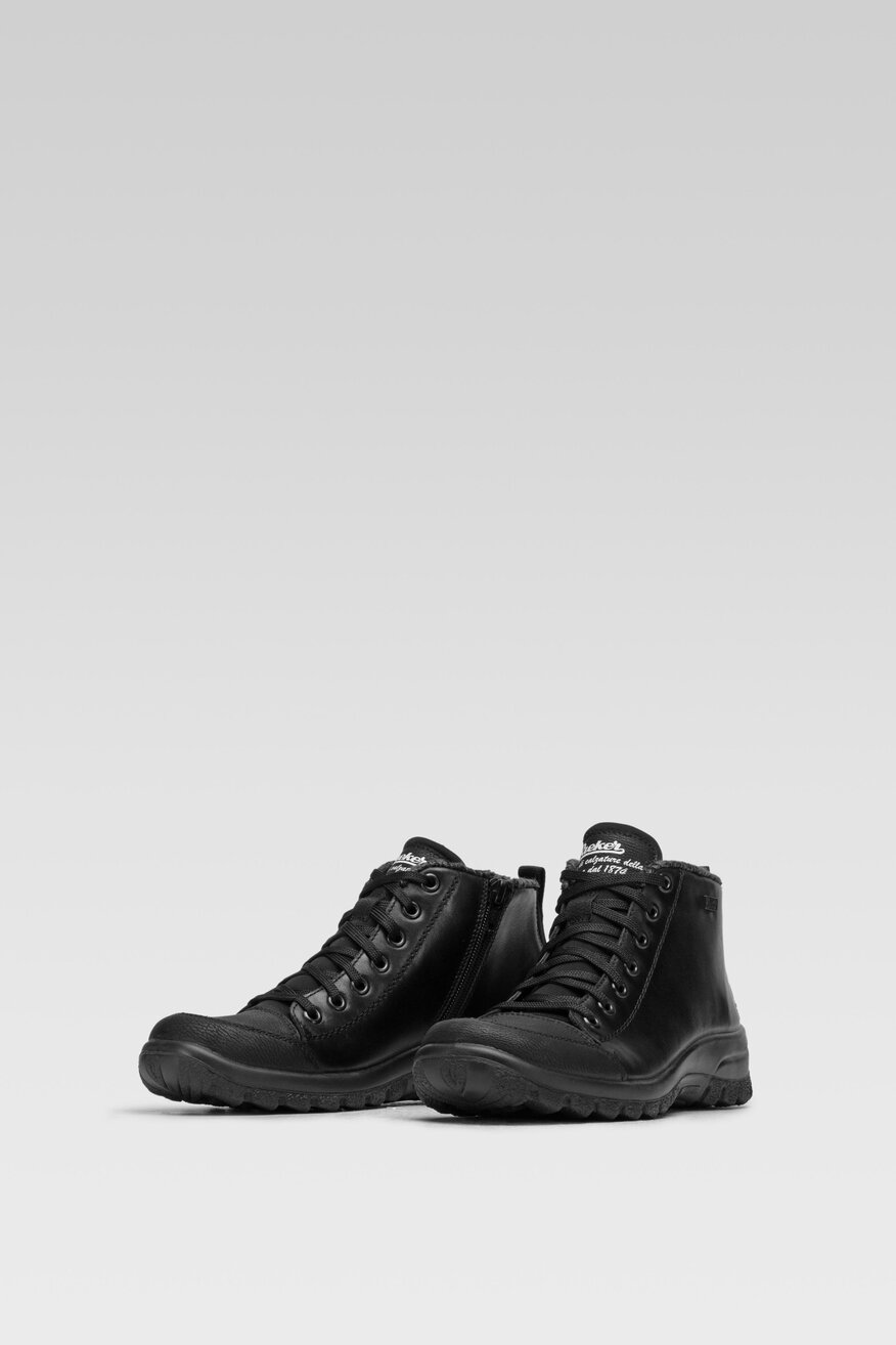 
                Rieker - Skórzane trzewiki czarne - 5903698973128