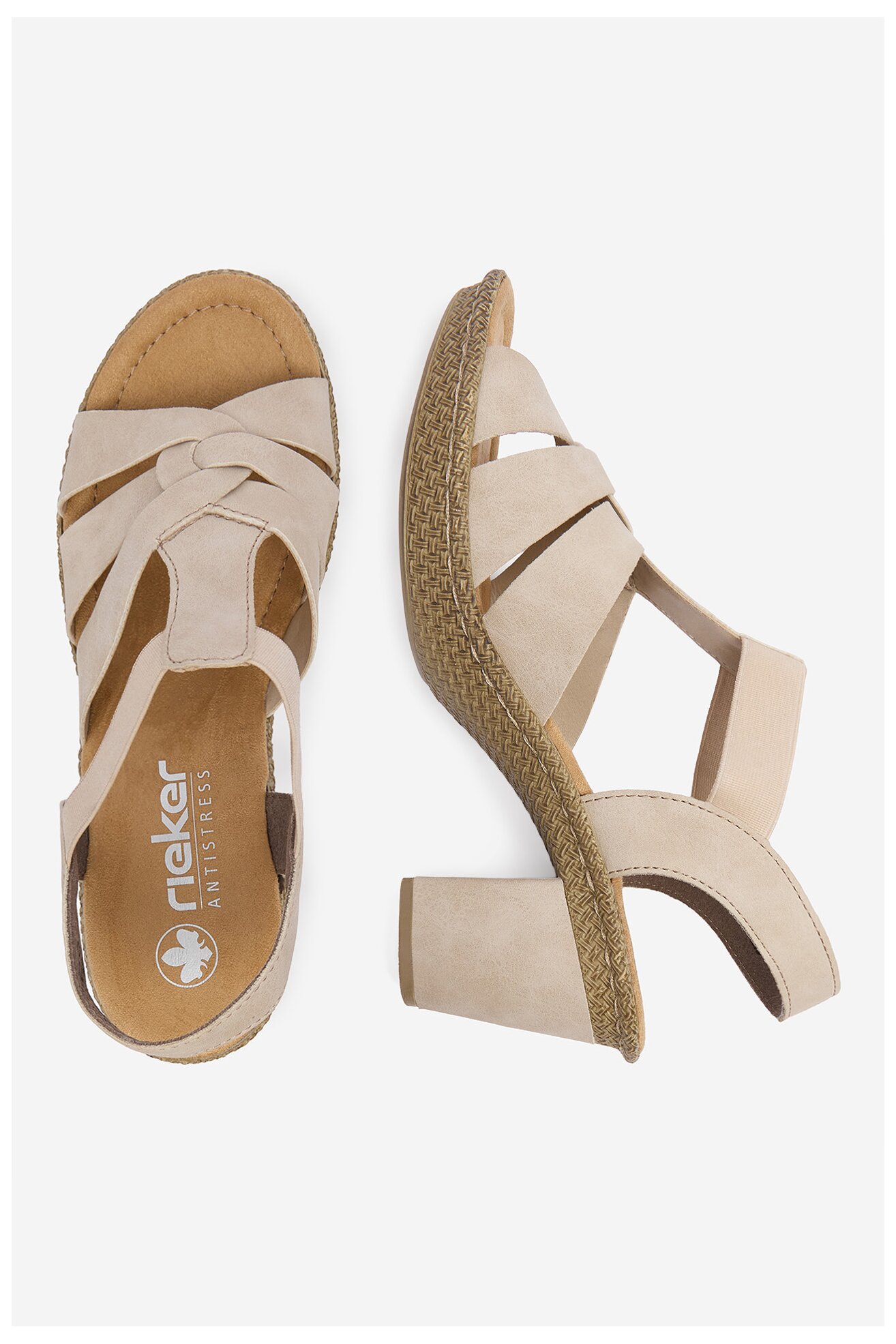 Sandały Rieker CEO-665K3-62 Beżowy