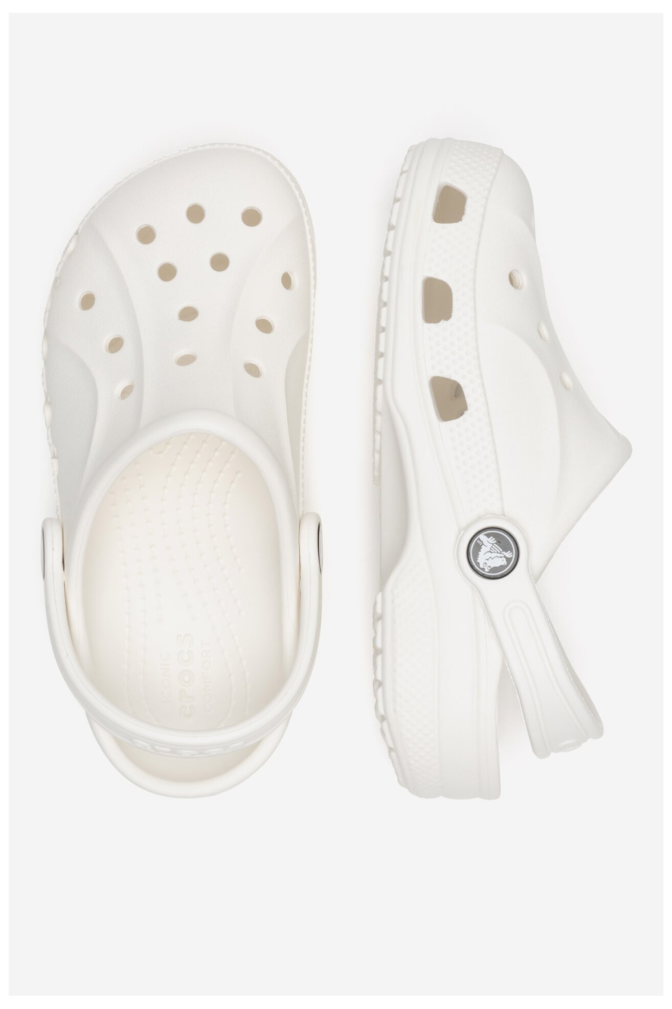 Klapki basenowe Crocs BAYA CLOG K 207013-100 Biały