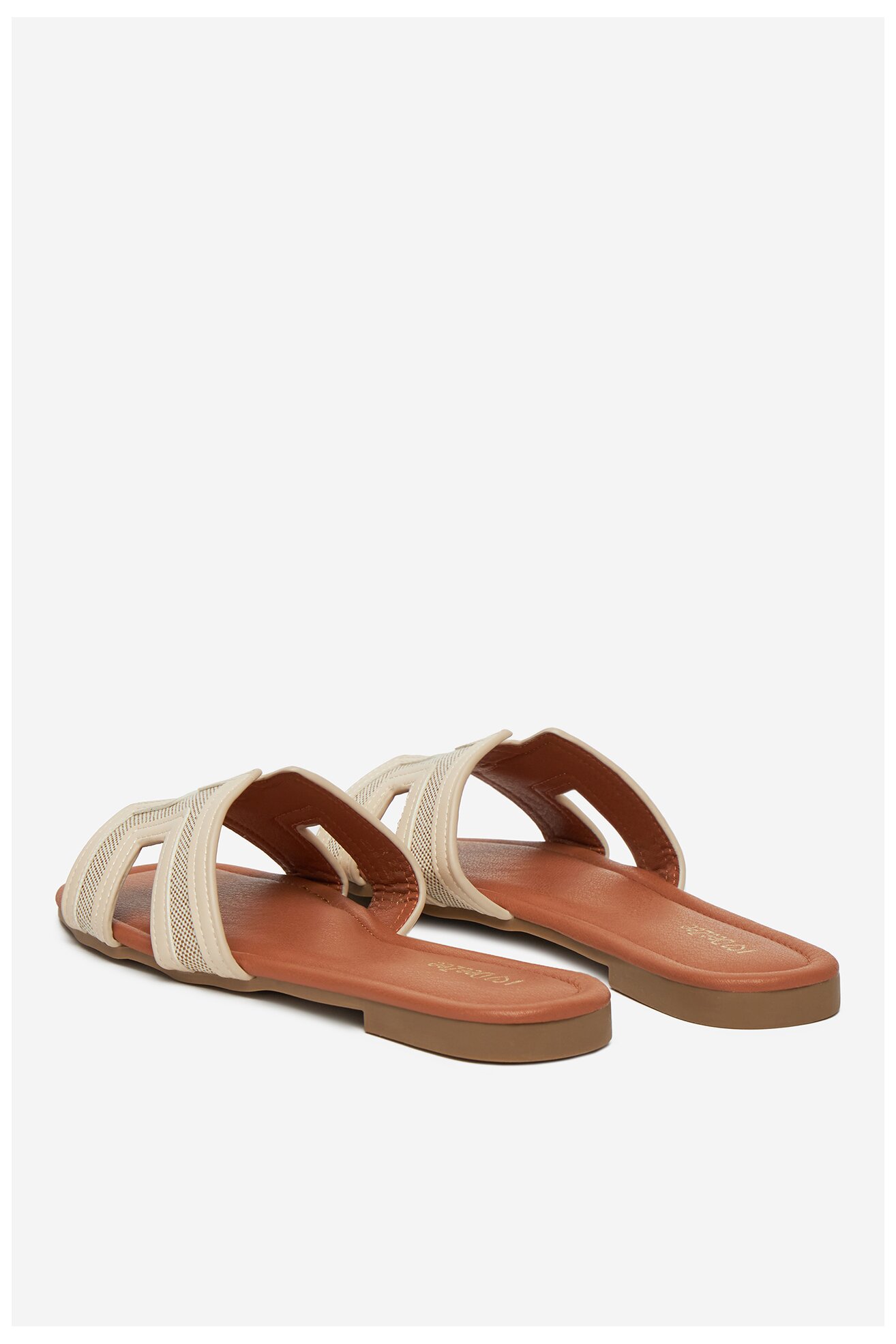 Klapki DeeZee R-28 Beżowy